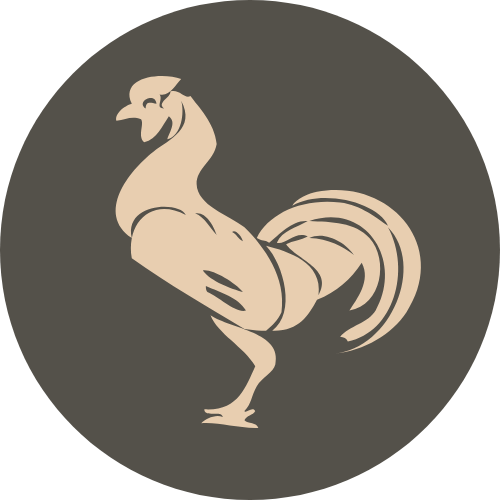 Beige rooster